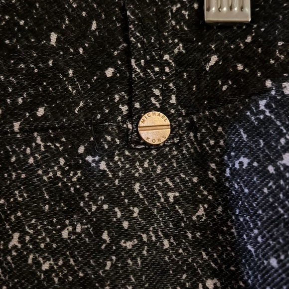 Michael Kors medium blackish grey with white speckles stretchy pants - Picture 3 of 6